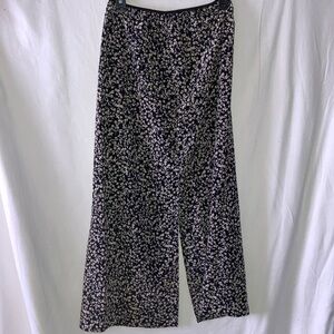 Vintage Blue Floral Print Skirt